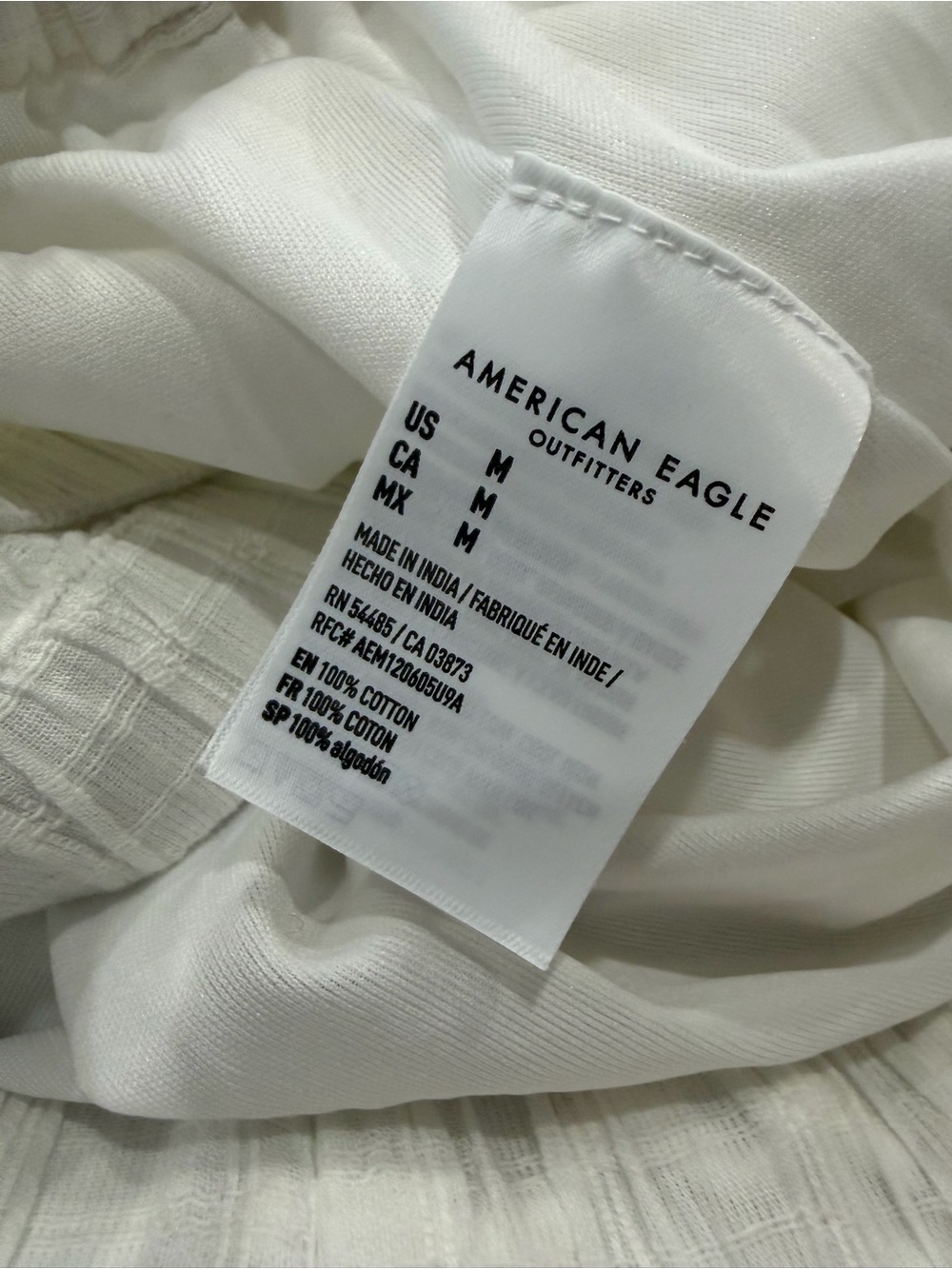 American Eagle Outfitters White Cotton Gauze Mini Skort - Picture 3 of 6